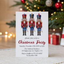 Classic Red & Blue Nutcracker Christmas Party