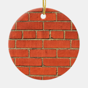 Classic Red Brick    Ceramic Tree Decoration