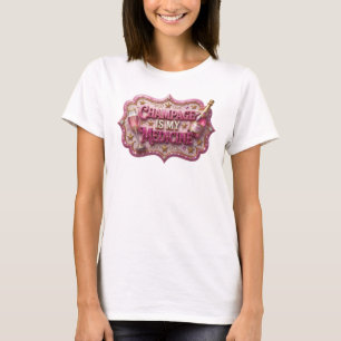 Classic Red CHAMPAGNE IS MY MEDICINE Slogan Tee