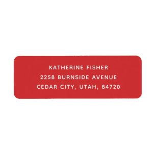 Classic Red Christmas Holiday Minimalist Festive