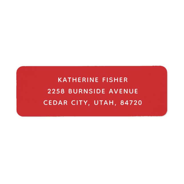 Classic Red Christmas Holiday | Minimalist Festive (Front)