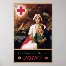 Classic Red Cross Poster