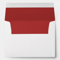 Classic Red Elegant return address family name