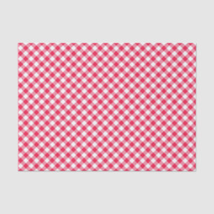 Classic Red Gingham Country Pattern Tissue Paper