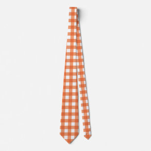 Classic Red Gingham in White Vichy Check Tie