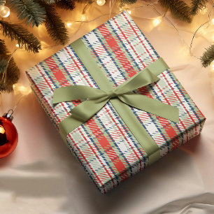 Classic Red Green Plaid Christmas Wrapping Paper