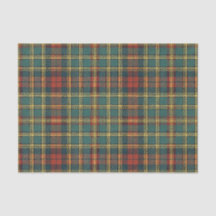 Classic Red & Green Scottish Tartan Plaid Pattern
