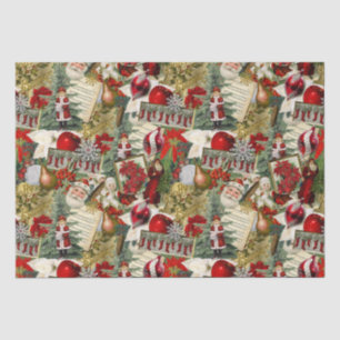 Classic Red & Green Victorian Christmas  Tissue Paper