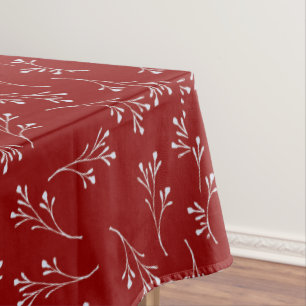 Classic Red Holiday   Christmas Dinner Tablecloth