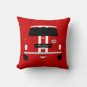 Classic Red hot Austin Mini car Cushion