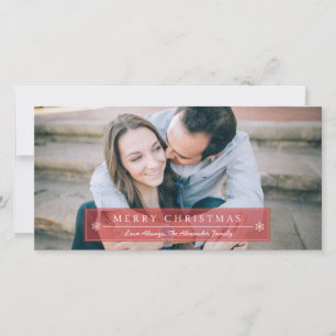 Classic Red Merry Christmas Holiday Card
