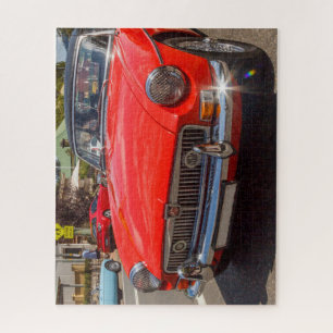 Classic red MGB roadster sports car. Jigsaw Puzzle