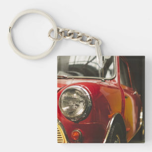 Classic Red Mini Car Key Ring