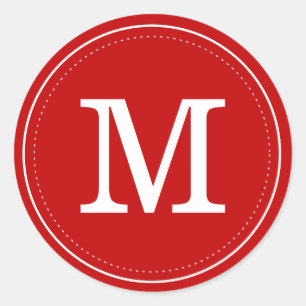 Classic Red Monogram Envelope Seal
