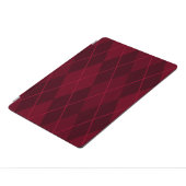 Classic Red Oxblood Argyle Pattern iPad Pro Cover (Side)