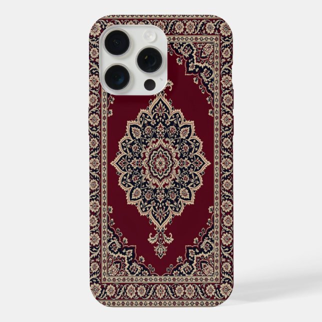 Classic Red Persian Rug Phone Case – Medallion I (Back)