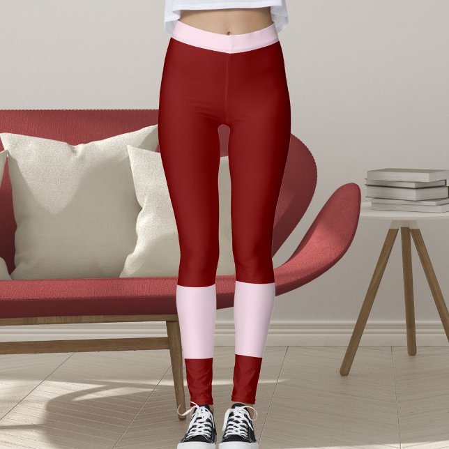 Classic Red Pink Valentine's Day Girlfriend Gift Leggings (Creator Uploaded)