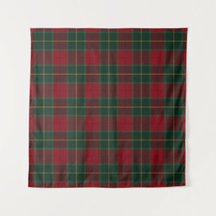 Classic Red Plaid Design Backdrop Tapestry