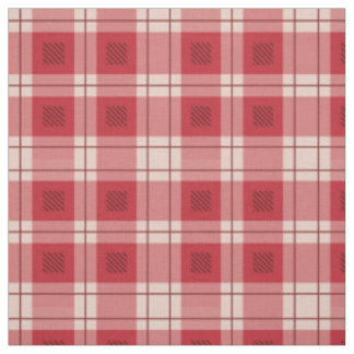 Classic red plaid fabric