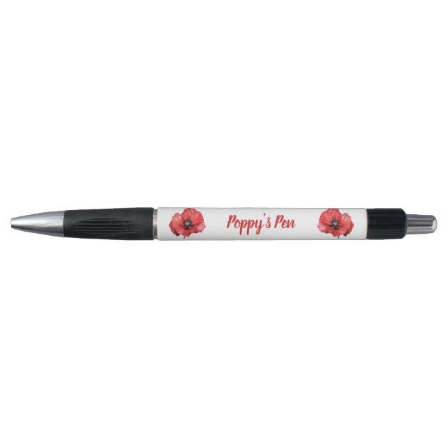 Classic Red Poppy Name (Front)