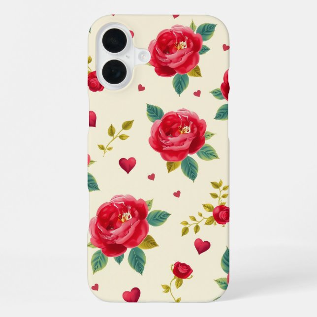 Classic Red Roses iPhone Case (Back)