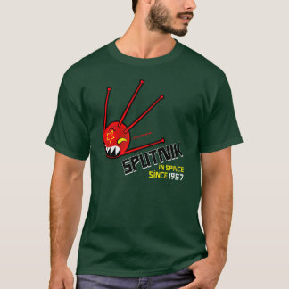 classic red sputnik dark t-shirt 