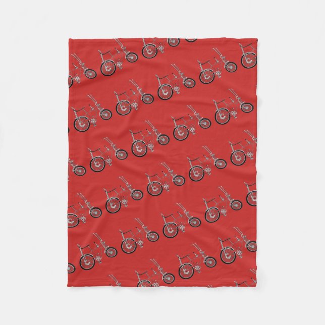 Classic Red StingRay Bike Bicycle Throw Blanket (Front)