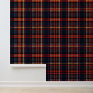 Classic Red Tartan Pattern Wallpaper