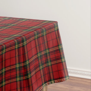 Classic Red Tartan Plaid Tablecloth
