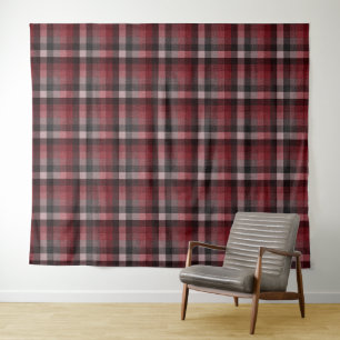 Classic red Tartan Plaid. Tapestry