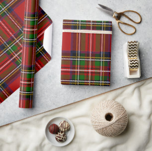 Classic Red Tartan Plaid Wrapping Paper