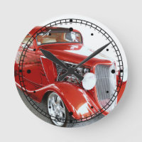 Classic Red Vintage Car on Show