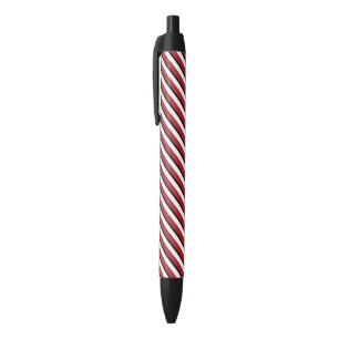 Classic Red White Black Stripe Ink Pen