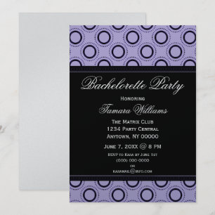 Classic Refinement Bachelorette Party Invitation