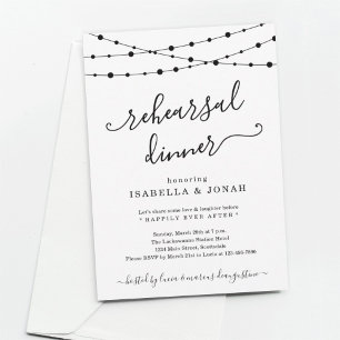 Classic Rehearsal Dinner Invitation