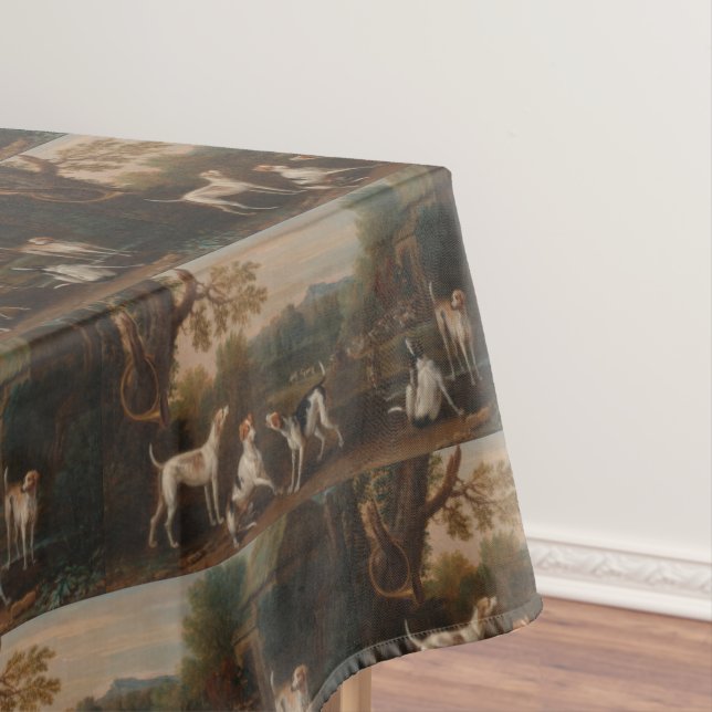 Classic Releasing the Hounds by John Wootton Tablecloth (In Situ)