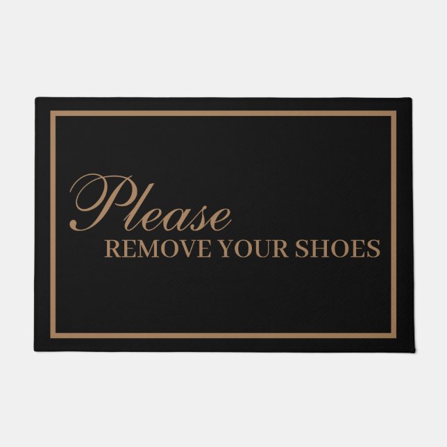 Classic Remove Your Shoes Door Mat (Front)