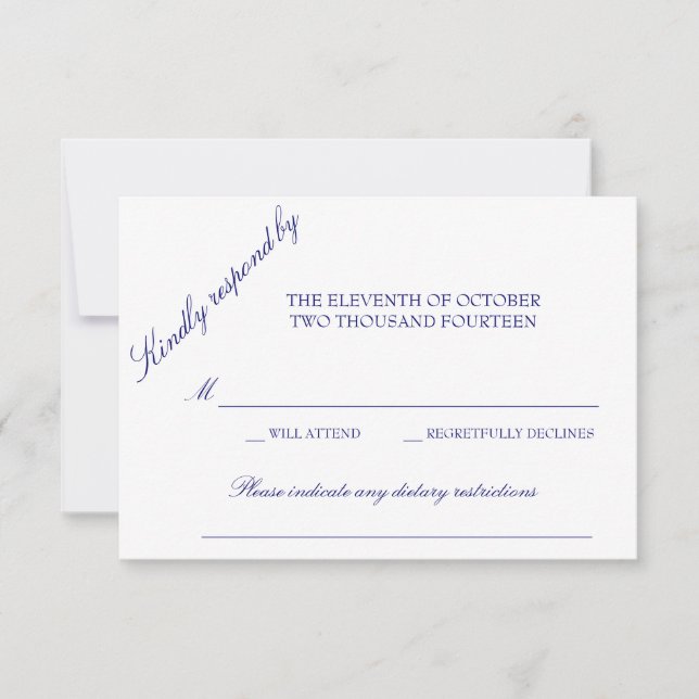 Classic Response Card (Front)