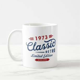 Classic Retro 1973 Limited Edition Birthday  Coffee Mug
