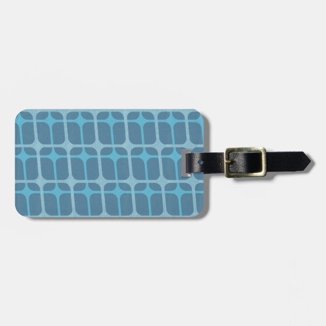 Classic Retro Airline Pattern Luggage Tag (Front Horizontal)
