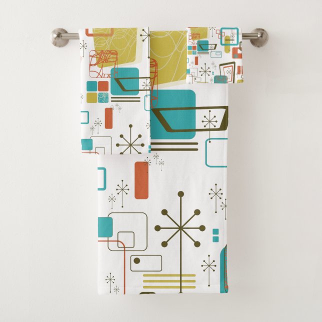 Classic Retro Bath Towel Set (Insitu)