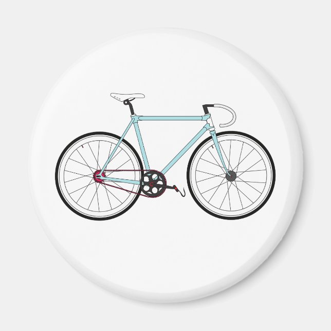 Classic Retro Bicycle Magnet (Front)