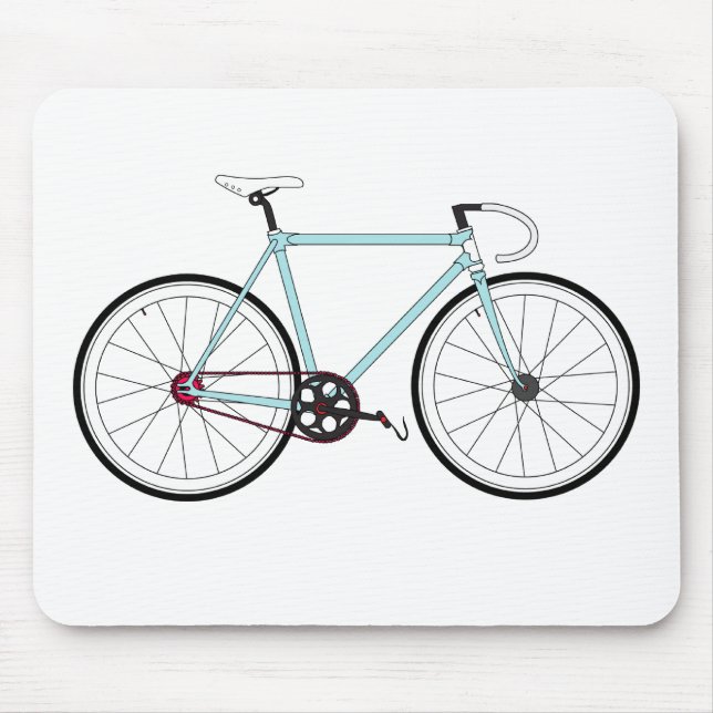 Classic Retro Bicycle Mouse Mat (Front)