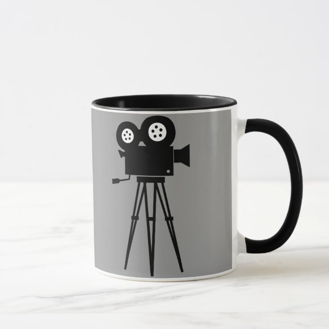 CLASSIC RETRO CINE CAMERA AND TRIPOD MUG (Right)