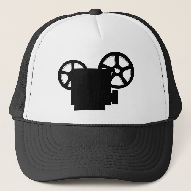 CLASSIC RETRO FILM PROJECTOR TRUCKER HAT (Front)