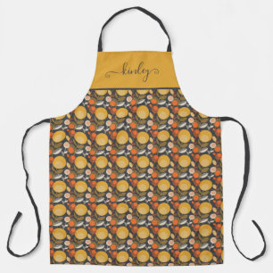 Classic Retro Floral Pattern Apron
