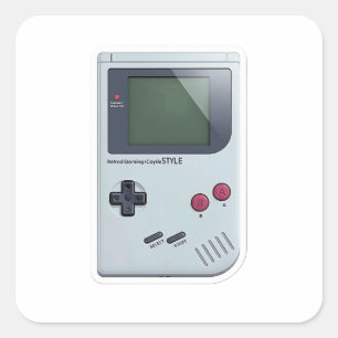 Classic Retro Handheld Gaming Console 3D Sticker