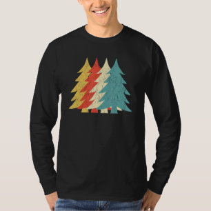 Classic Retro Pine Tree - Vintage Christmas Tree T-Shirt