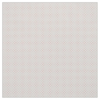 Classic Retro Red Polka Dots on Cream Fabric