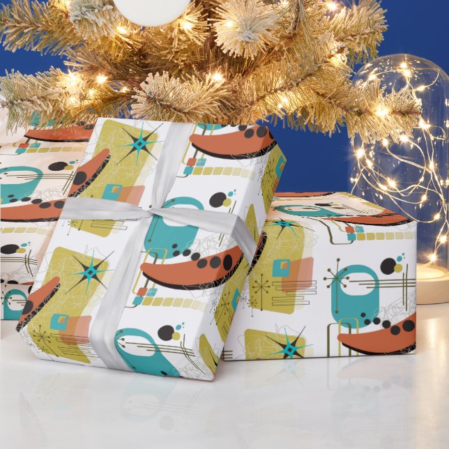 Classic Retro Redux Wrapping Paper (Holidays)